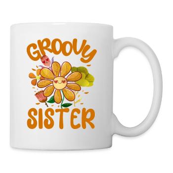 Groovy Sister Family Matching Vintage Family - Mug blanc - blanc - Droite