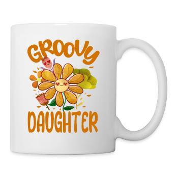 Groovy Daughter Family Matching Vintage Family - Mug - white - Right