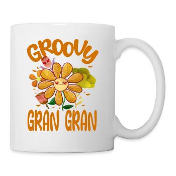 Groovy Gran Gran Family Matching Vintage Family - Mug blanc - blanc - Droite