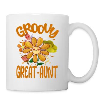 Groovy Great-Aunt Family Matching Vintage Family - Tasse - Weiß - Rechts
