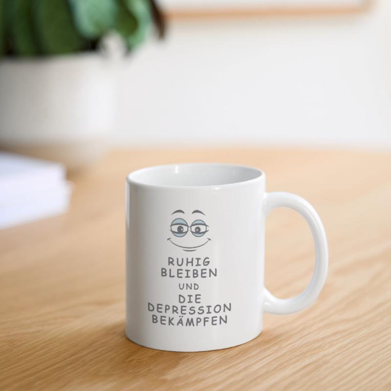 Depression bekämpfen Tasse