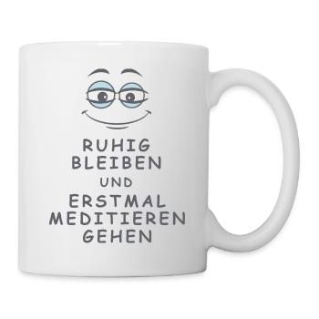 Meditieren gehen - Tasse - Weiß - Rechts