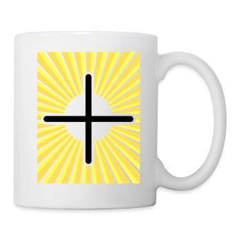 Croix d’or - Mug blanc - blanc - Droite