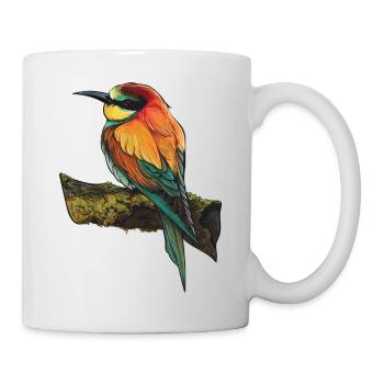 Vogel - Tasse - Weiß - Rechts