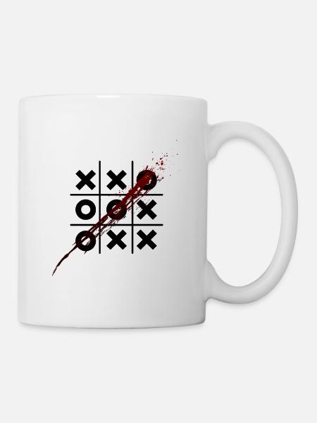 Tic Tac Toe - Tasse - Weiß