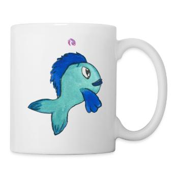 Fisch Forelle - Tasse - Weiß - Rechts