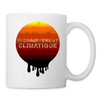 Réchauffement climatique - Mug blanc - blanc - Droite