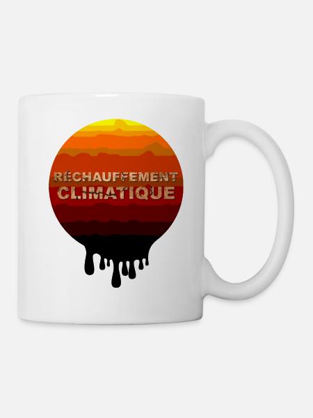 Réchauffement climatique - Mug blanc - blanc