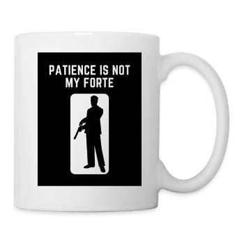 Patience is not my strength - Mug - white - Right