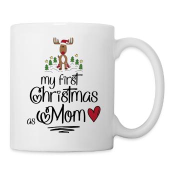 My first Christmas as Mom - Tasse - Weiß - Rechts
