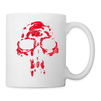 Skull - Neanderthal RED - Mug - white - Right