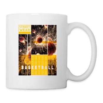 Basketteur Basketteur Dunking Sport Vintage - Mug blanc - blanc - Droite