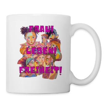 Frau! Leben! Freiheit! - Tasse - Weiß - Rechts