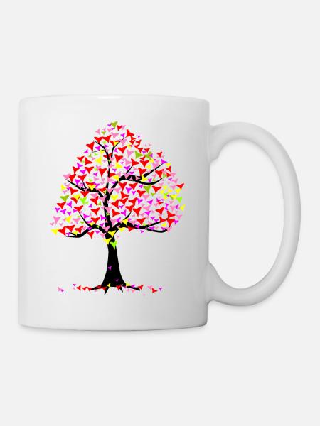 Arbre des cœurs d’été - Mug blanc - blanc