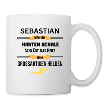 Sebastian harte Schale eines Großartigen Helden - Tasse - Weiß - Rechts