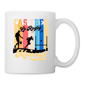 Castres Le Rugby Macarel - Mug - white - Right