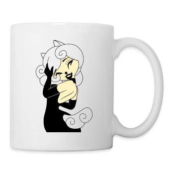 TShirt Perfect Mädchen Pferde Blonde Schwarzes Kleid 2022 - Tasse - Weiß - Rechts