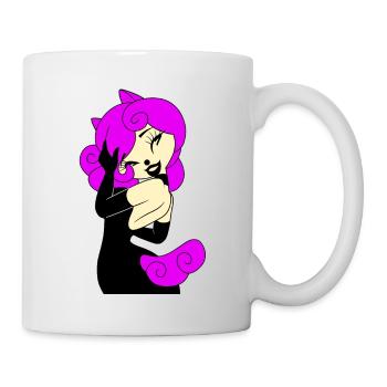 T-Shirt Mädchen Perfekte Pferde Rosa Schwarzes Kleid 2022 - Tasse - Weiß - Rechts