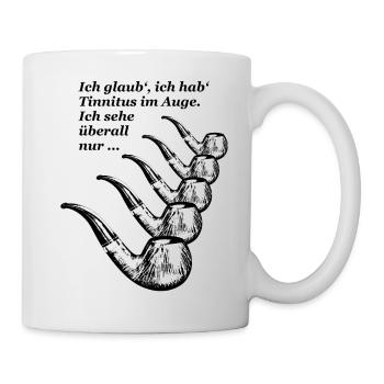Tinnitus Pfeifen black - Tasse - Weiß - Rechts