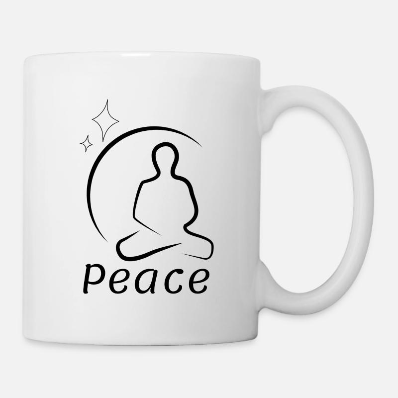 paix - Mug blanc - blanc