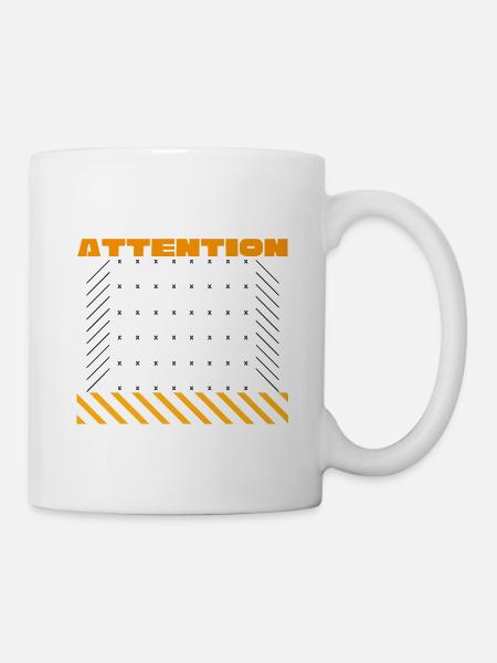 Achtung Achtung - Tasse - Weiß