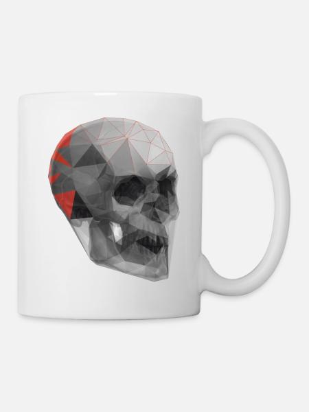 NRNF Origami Skull Logo - Mug - white