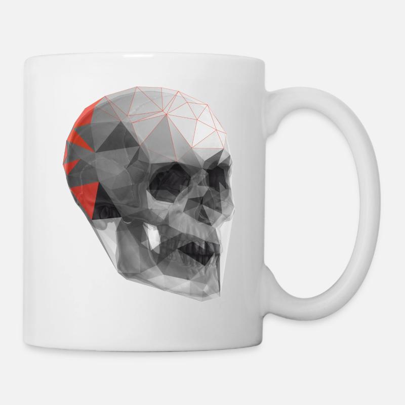 NRNF Origami Skull Logo - Mug blanc - blanc