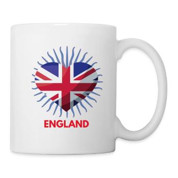 WM in Katar I Love England Fanartikel - Tasse - Weiß - Rechts