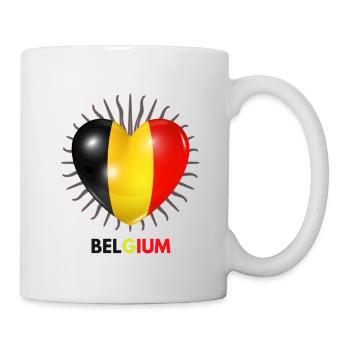 Cool fan articles suitable for the World Cup for Belgium - Mug - white - Right