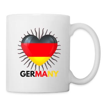 WM in Katar i Love Germany Fanartikel - Tasse - Weiß - Rechts