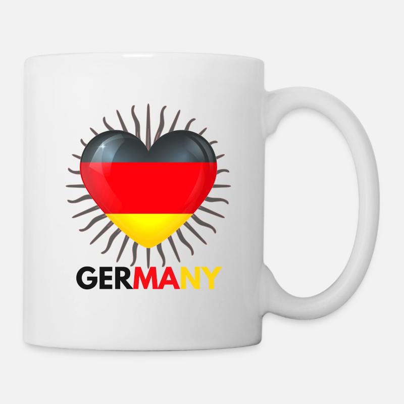 WM in Katar i Love Germany Fanartikel - Tasse - Weiß