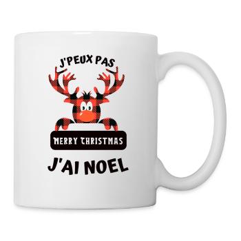 J peux pas j ai noel - Mug blanc - blanc - Droite