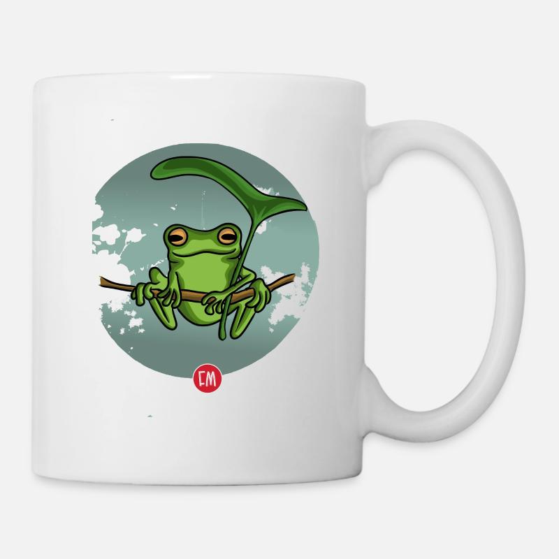 grenouille grenouille - Mug blanc - blanc