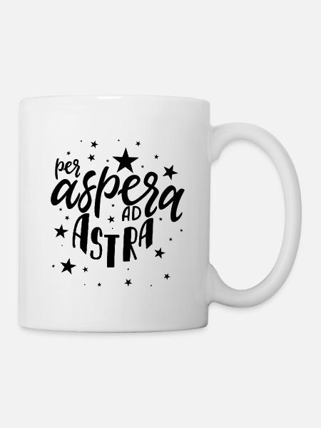 Per Aspera Ad Astra - Tasse - Weiß