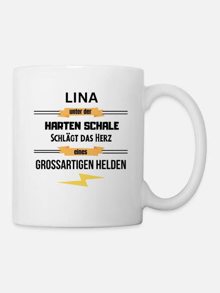Lina unter harte Schale eines Großartigen Helden - Tasse - Weiß