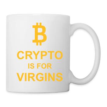 crypto is for virgins - Mug - white - Right