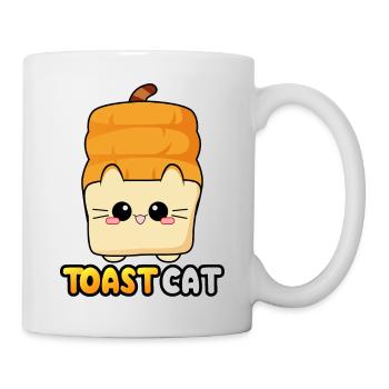 Toast Cat Kitty Bread Cat Bread moodrush - Mug blanc - blanc - Droite