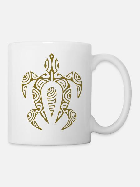 Tortue ethnique - Mug blanc - blanc