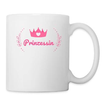 Prinzessin, Junggesellinenabschied, Hochzeit, Baby - Tasse - Weiß - Rechts
