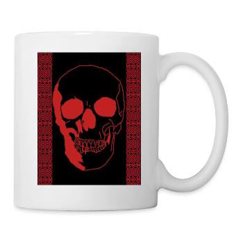 Crâne celtique - Mug blanc - blanc - Droite