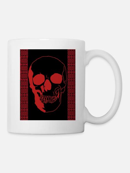 Crâne celtique - Mug blanc - blanc