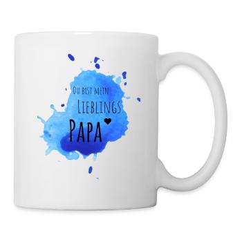 Lieblings Papa - Tasse - Weiß - Rechts