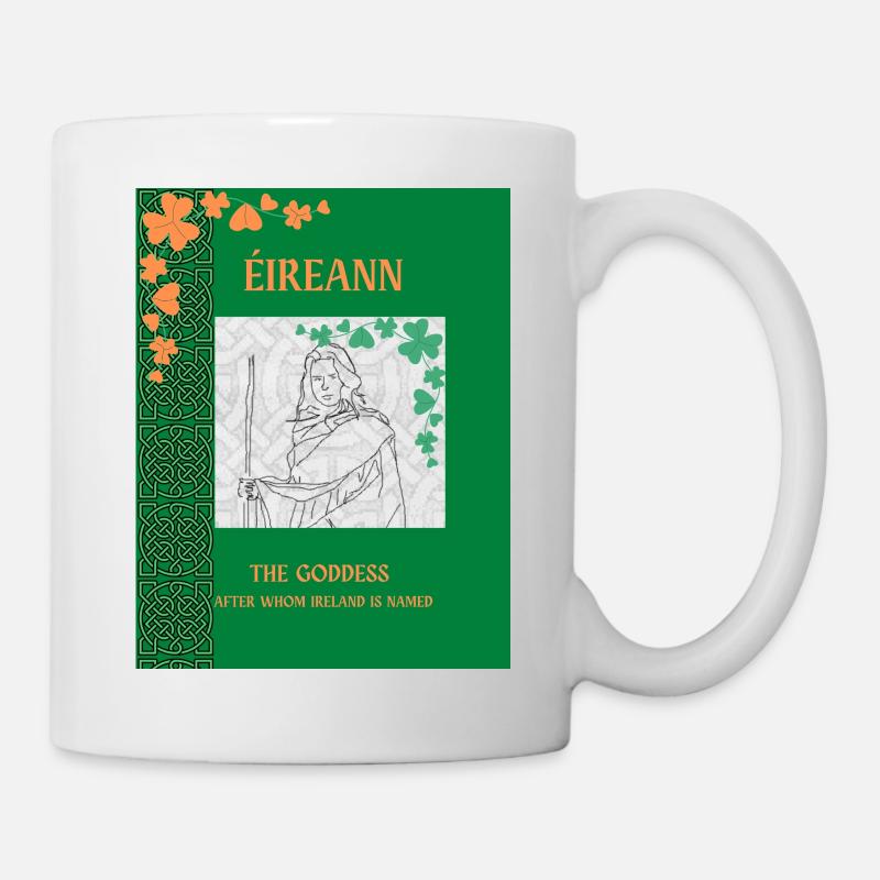 Eireann, la déesse qui a donné son nom à l’Irlande. - Mug blanc - blanc