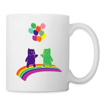 Kidcore Gummy Bears Balloons Rainbow Colors - Mug - white - Right