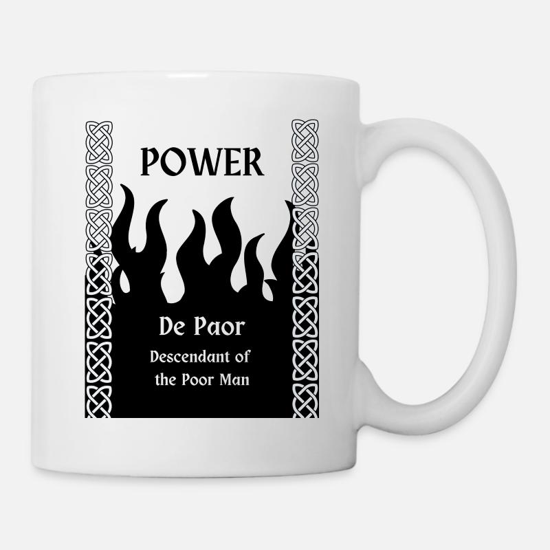 POWER NACHNAME - Tasse - Weiß