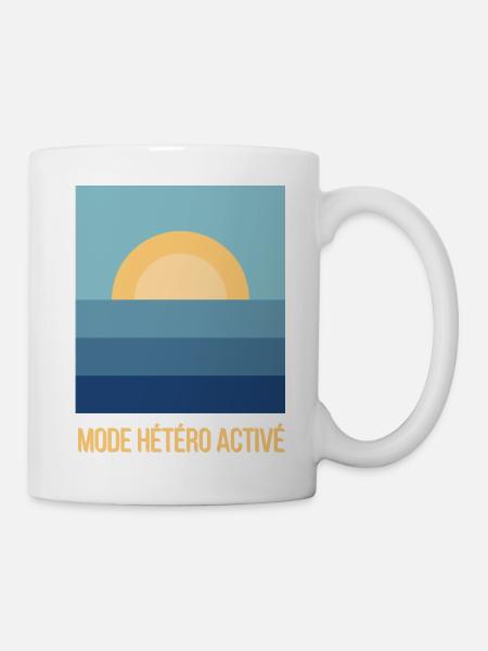 Sonnenuntergang aktiviert Hetero-Modus - Tasse - Weiß