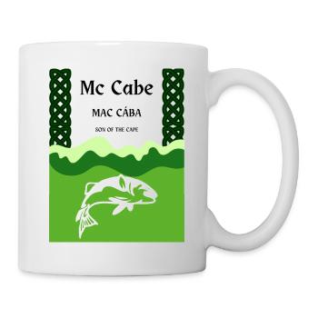 Mc Cabe Familienname - Tasse - Weiß - Rechts