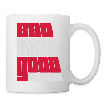 bad decisions great stories - Mug - white - Right