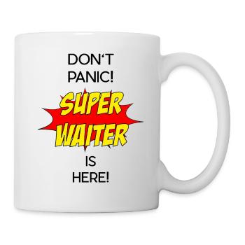 Super Waiter / Super Kellner - Tasse - Weiß - Rechts