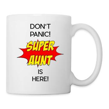 Super Aunt / Super Tante - Tasse - Weiß - Rechts